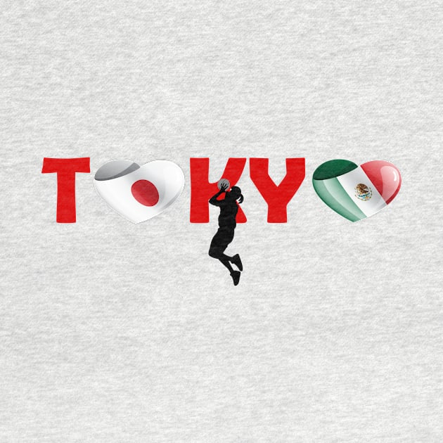 Sports games in Tokyo: Basketball team from Mexico (MX) by ArtDesignDE